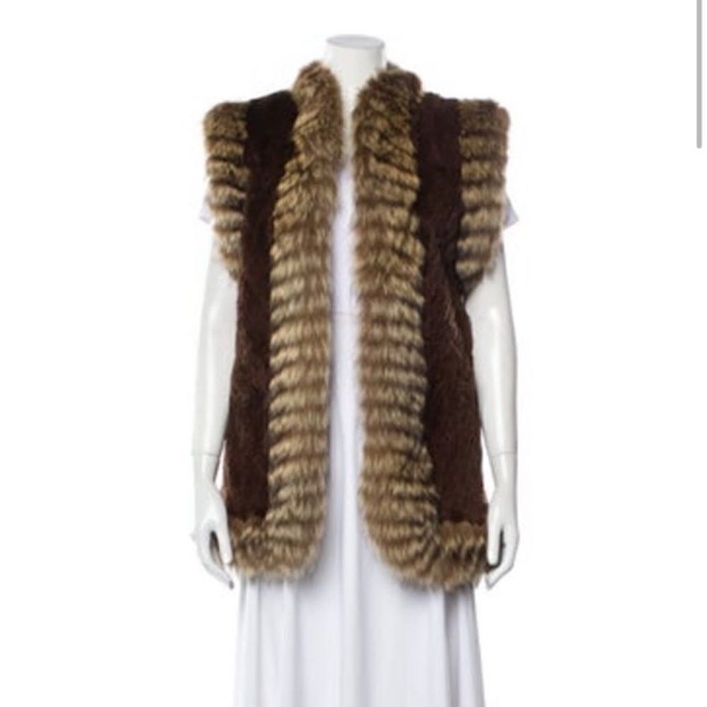 Yves Saint Laurent Vintage Late 1970's - Early 1980's Fur Jacket vest Size: M